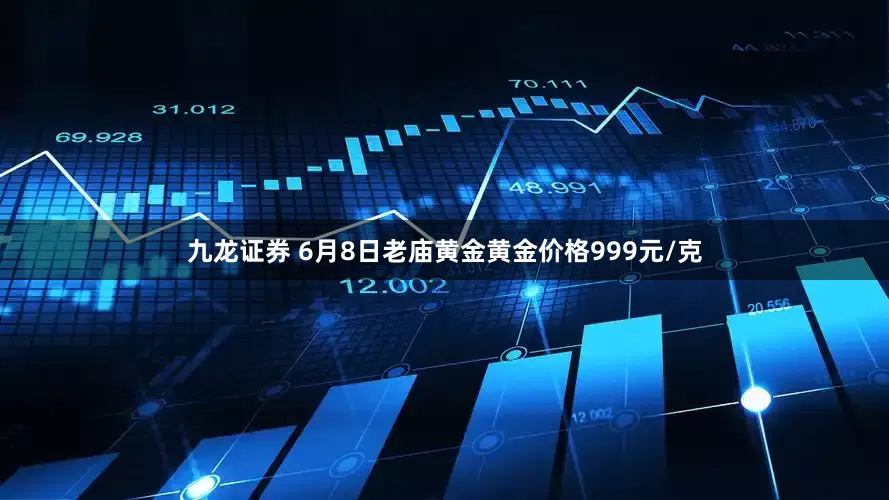九龙证券 6月8日老庙黄金黄金价格999元/克