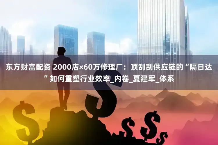 东方财富配资 2000店×60万修理厂：顶刮刮供应链的“隔日达”如何重塑行业效率_内卷_夏建军_体系